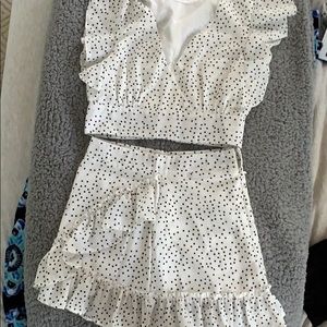 2 price skirt and crop top
